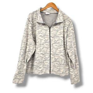 Zyia Active Women's Plus Full Zip Up Stretch Cropped Long Sleeve‎ Jacket XXXL